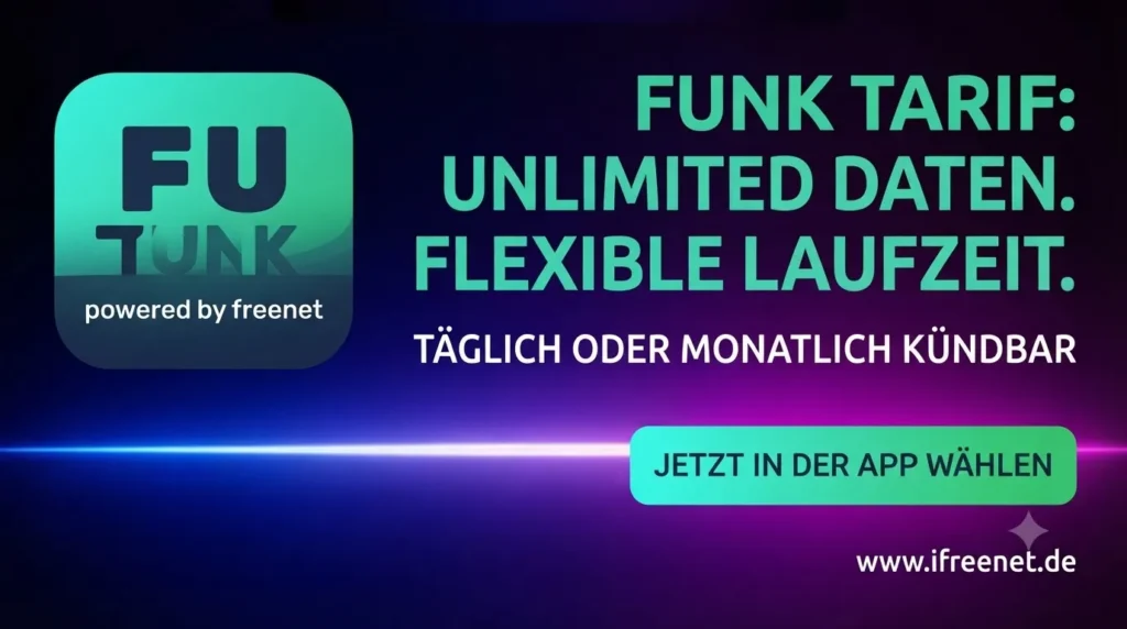 funk tarif unlimited daten, flexible laufzeit